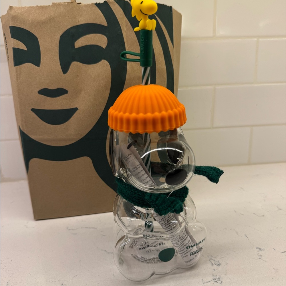 Starbucks Peanuts Snoopy Glass